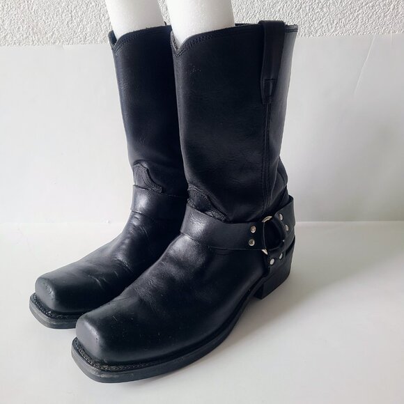 Durango Black Ride Tec Full Grain Leather Harness Motorcycle Biker Boot Men's 12 - Picture 7 of 11